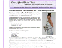 Tablet Screenshot of everafterbridalveils.com